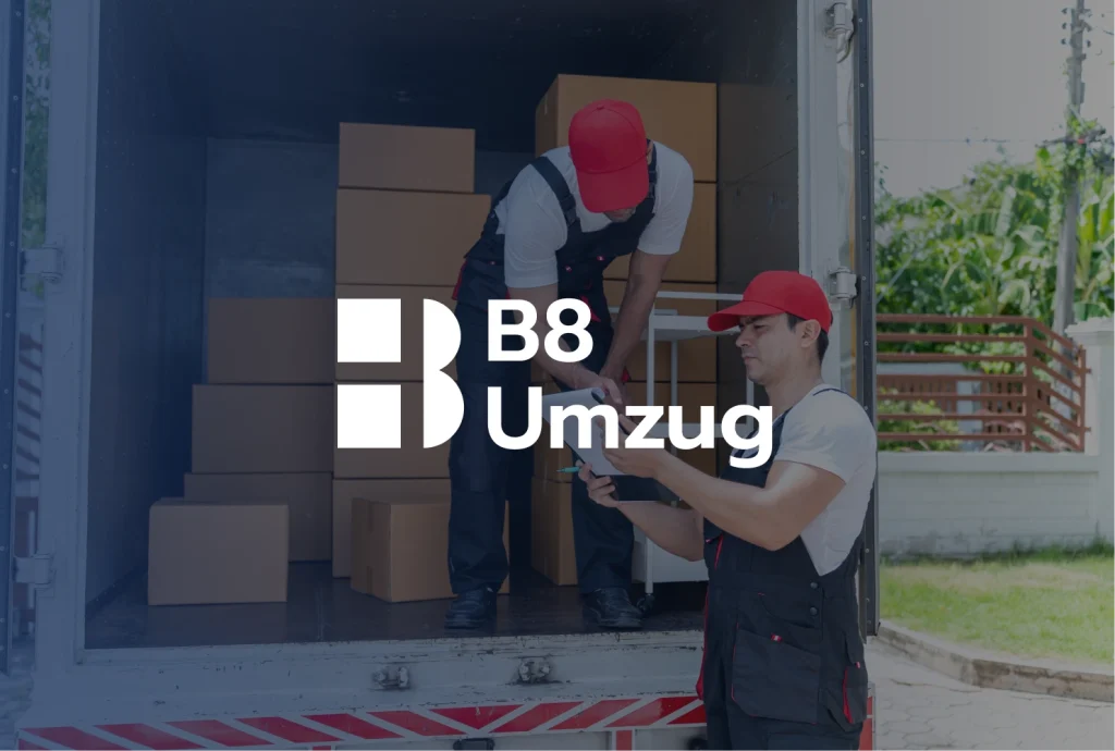 zeigt ein bild von 2 männern die pakete tragen